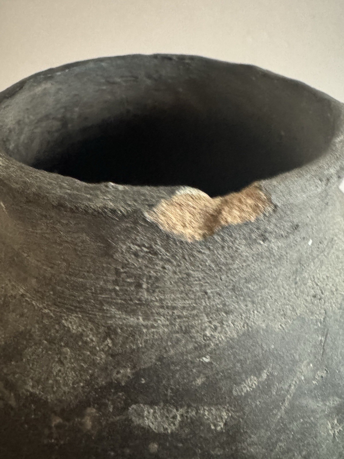 Historic Native American Olla Mississippian Era Clay Pottery Jug Primitive 10 in