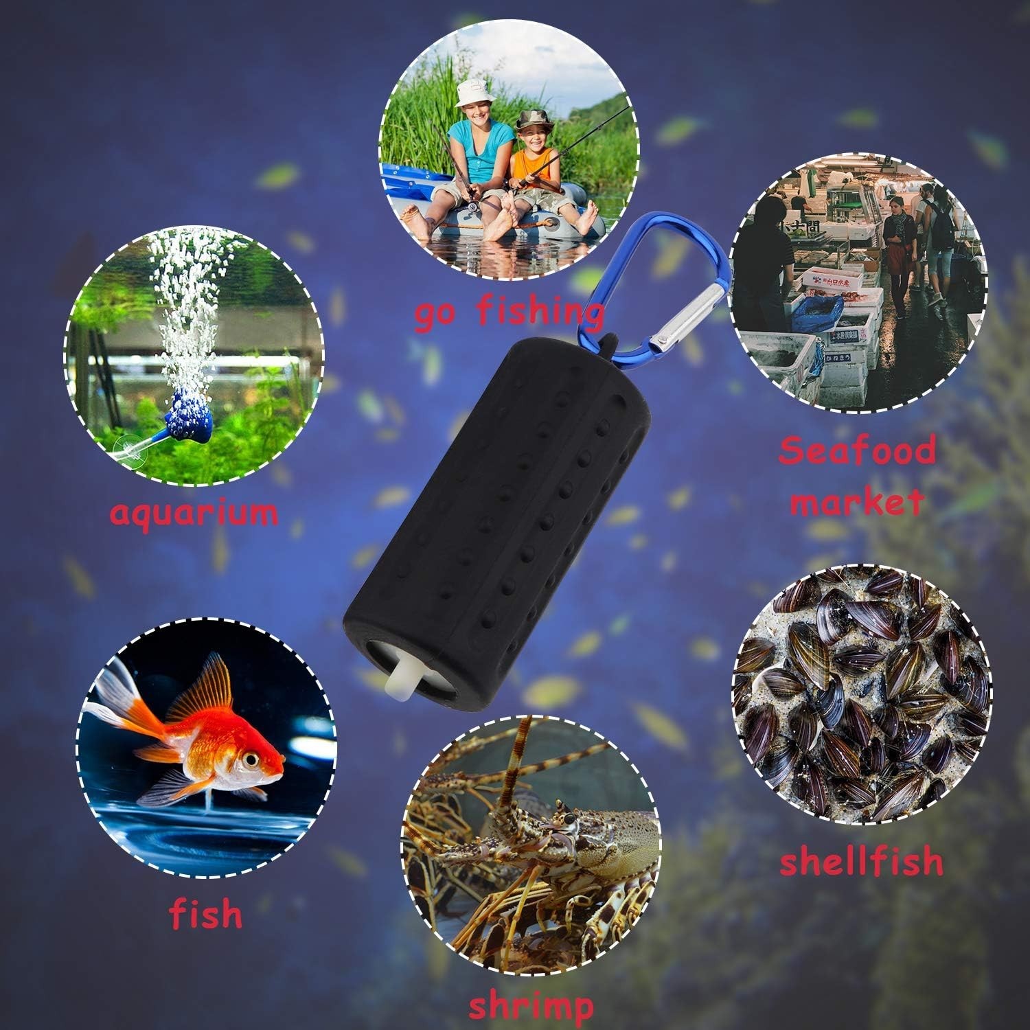 USB Aquarium Air Pump, Ultra Durable & Quiet USB Nano Air Pump Small Air Bubbler