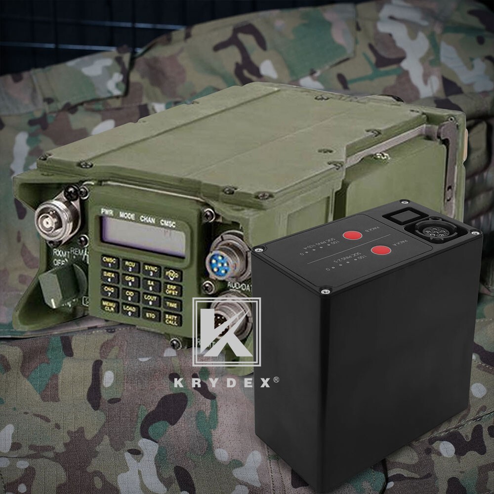 KRYDEX FCS Military BB2590 Rechargeable Li-ion Battery Case 2x16.8V Output Black