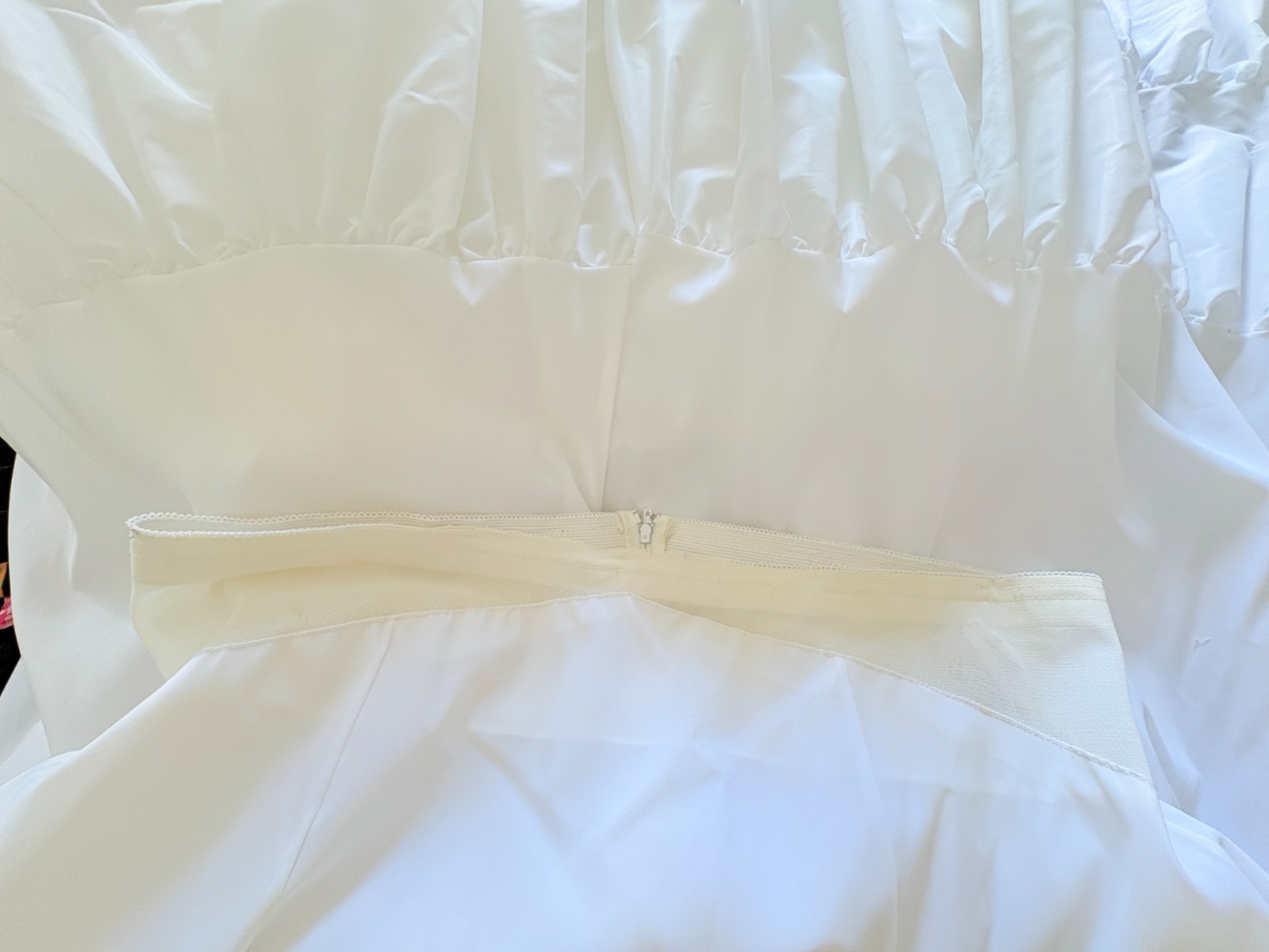 MERRY MODEL ~ Wedding Dress Petticoat Slip White Full ~ Large, 34" waist