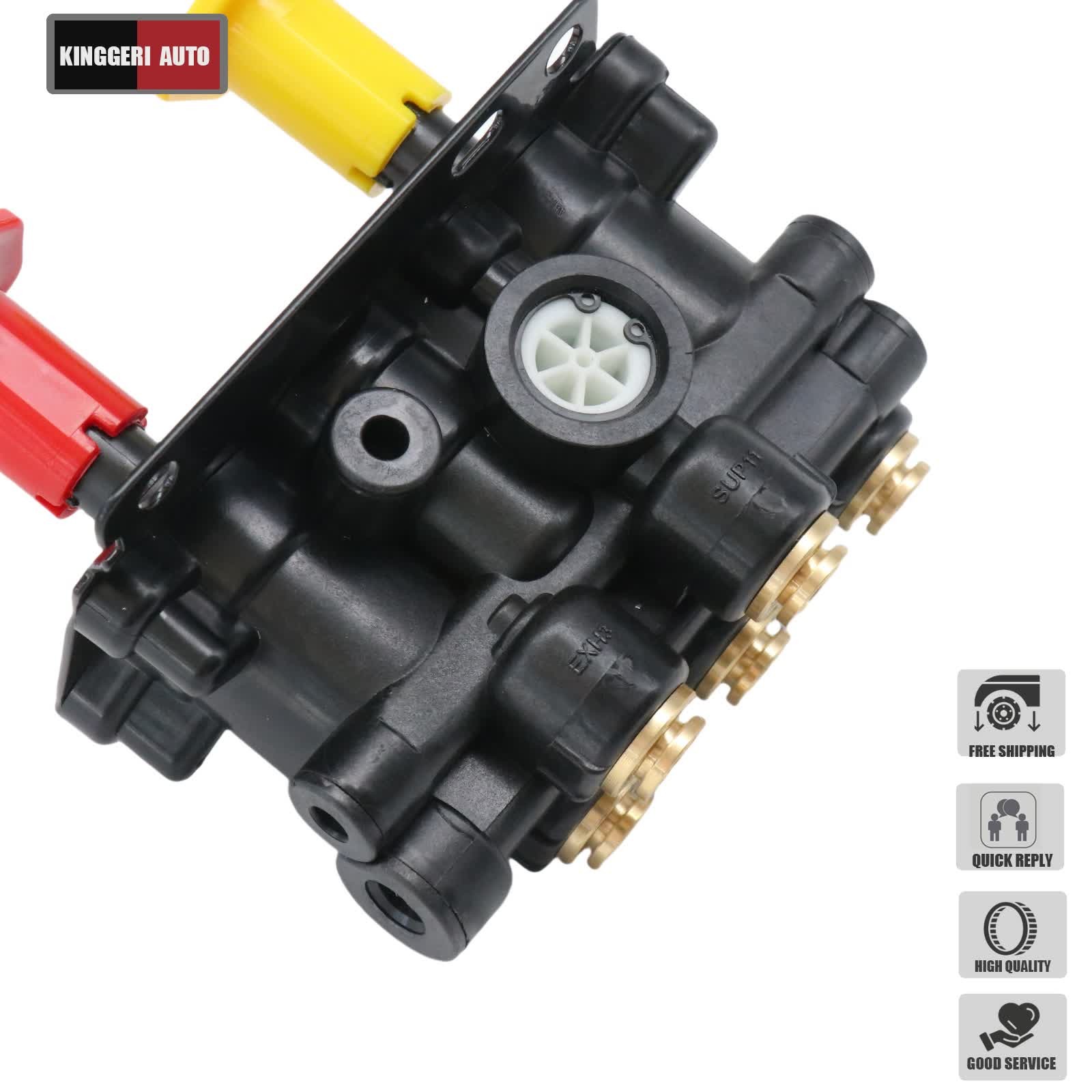 For Volvo VNL Dash Valve Dual Park Brake With 5 Ports 24340522 21315044 K035691