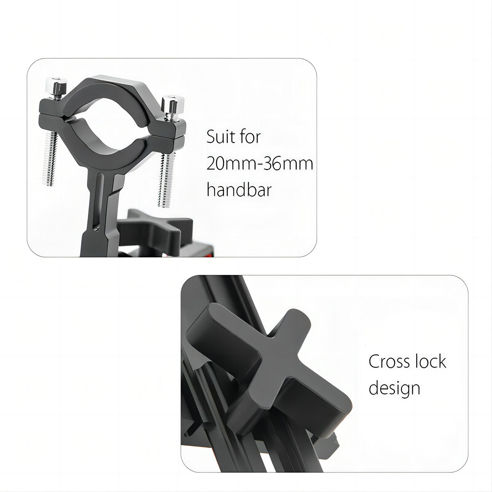 360° Aluminum Bike Motorcycle Stand Handlebar Mount Bicycle Cell Phone Holder