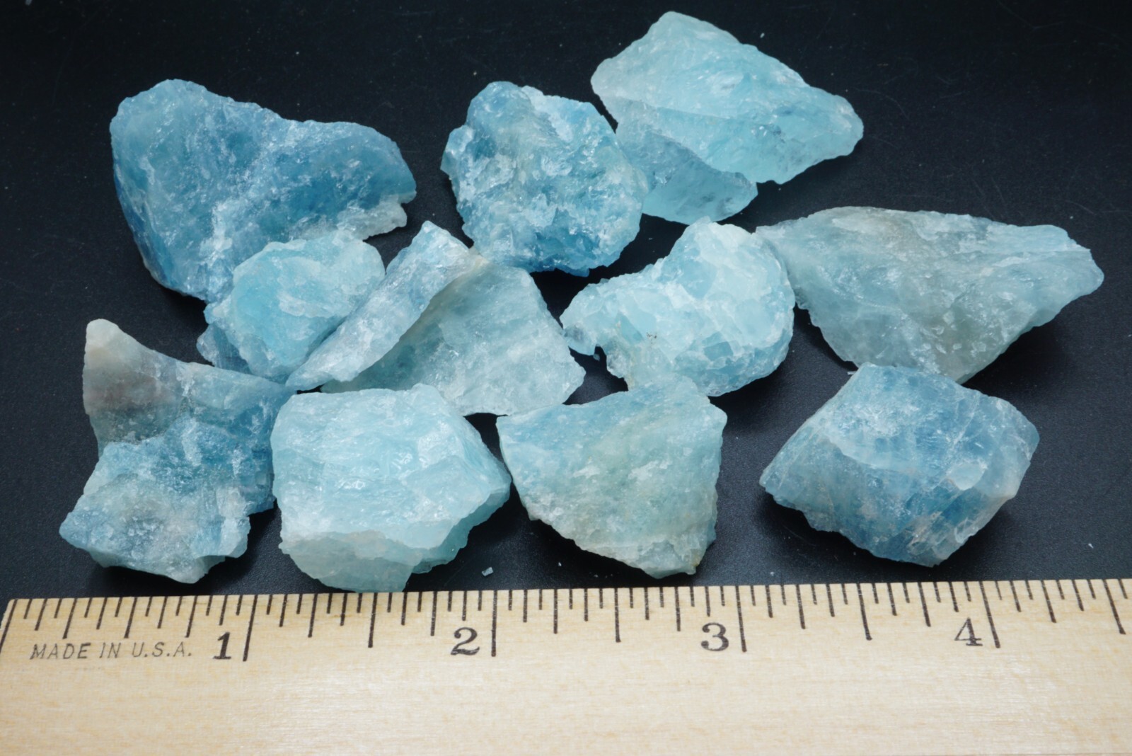 Aquamarine Collection 1/4 Lb Natural Blue Crystal 1st Quality Specimen Gemstones