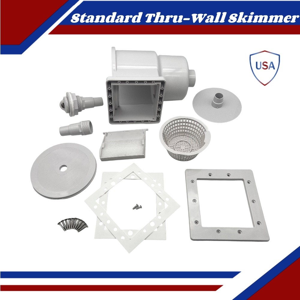 For Above Ground Pools Standard Thru-Wall Skimmer w/ Return Fitting