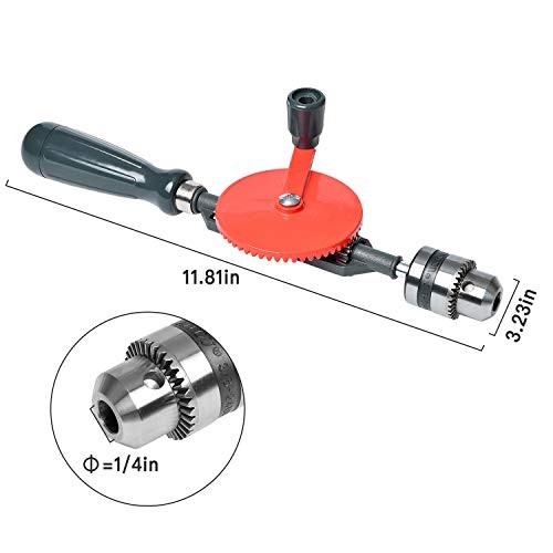 Hand Drill Akamino Powerful and Speedy Manual Hand Drill with Anti Slip Handle