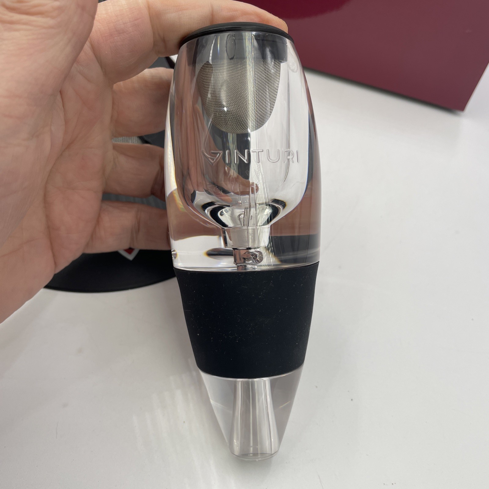 Vinturi Deluxe Essential Red Wine Aerator Pourer and Tower Set In Box