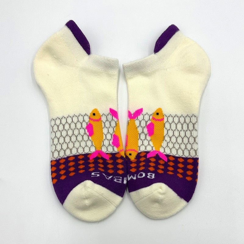 BOMBAS 5 Pairs Women's honeycomb Ankle Socks Cushion 5 Color Mix Size Med 8-10.5