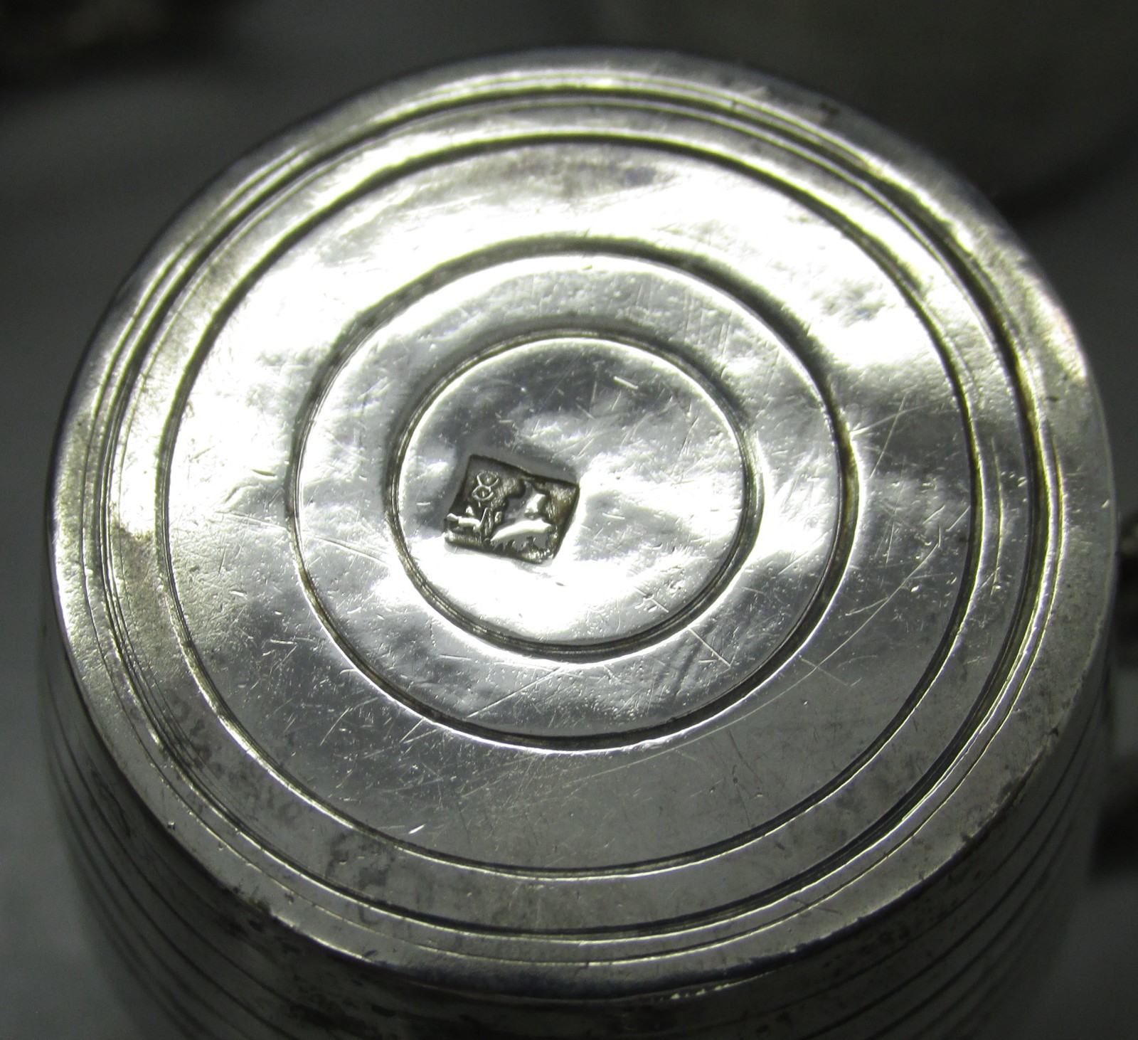 ANTIQUE RARE SET 6 SOLID SILVER TOT CUPS-KINGDOM OF TWO SICILIES 4CM 130g c1840