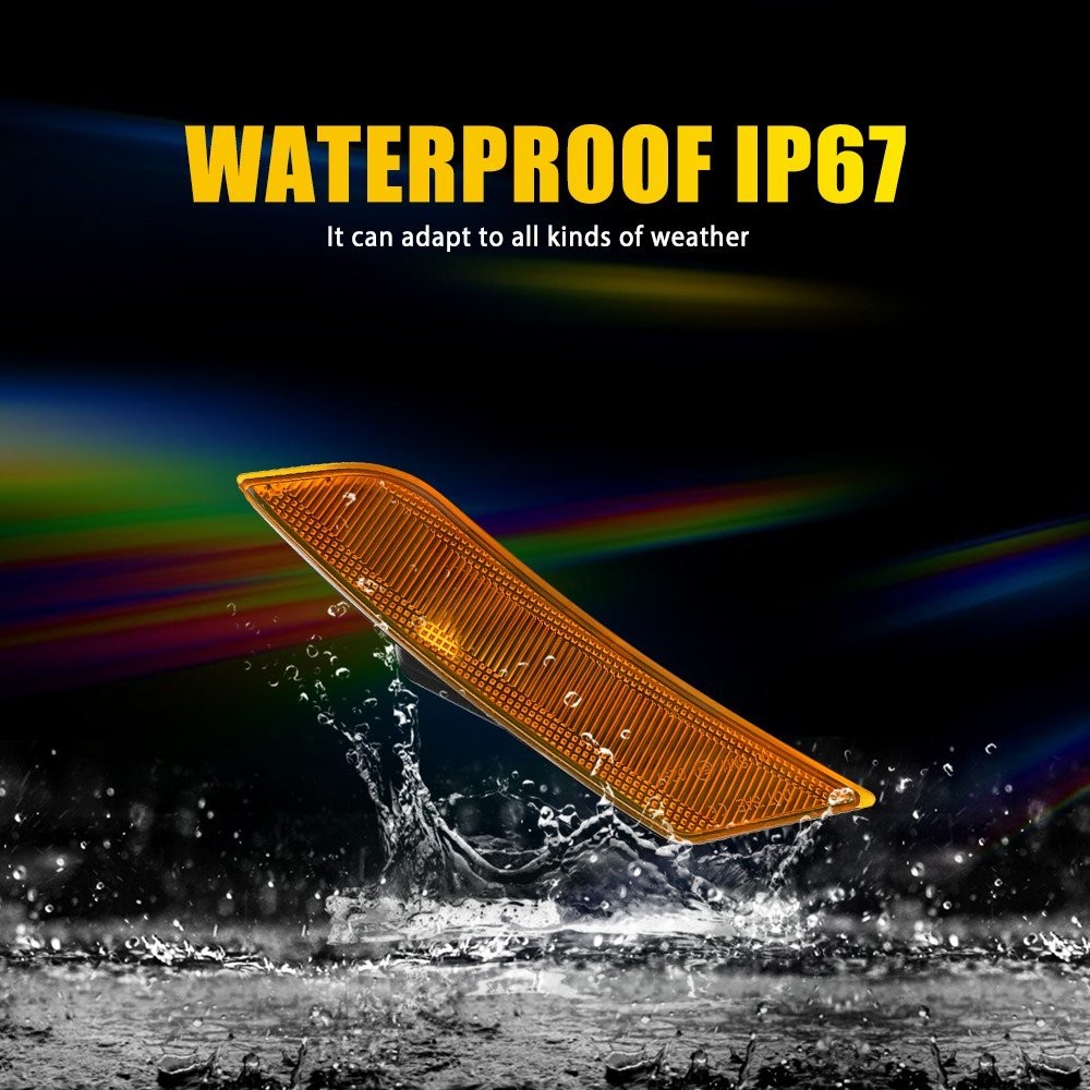 For 2017-2024 Cadillac XT5 Amber Front Fender Side Marker Light LED GM2551199 2x