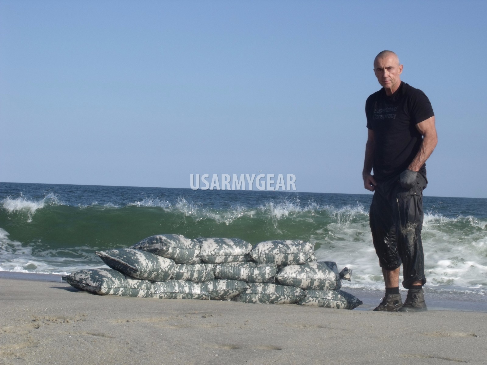 500 Sandbag Sand Bag Flood Erosion Barrier Hurricane Prep Army Military ACU Camo