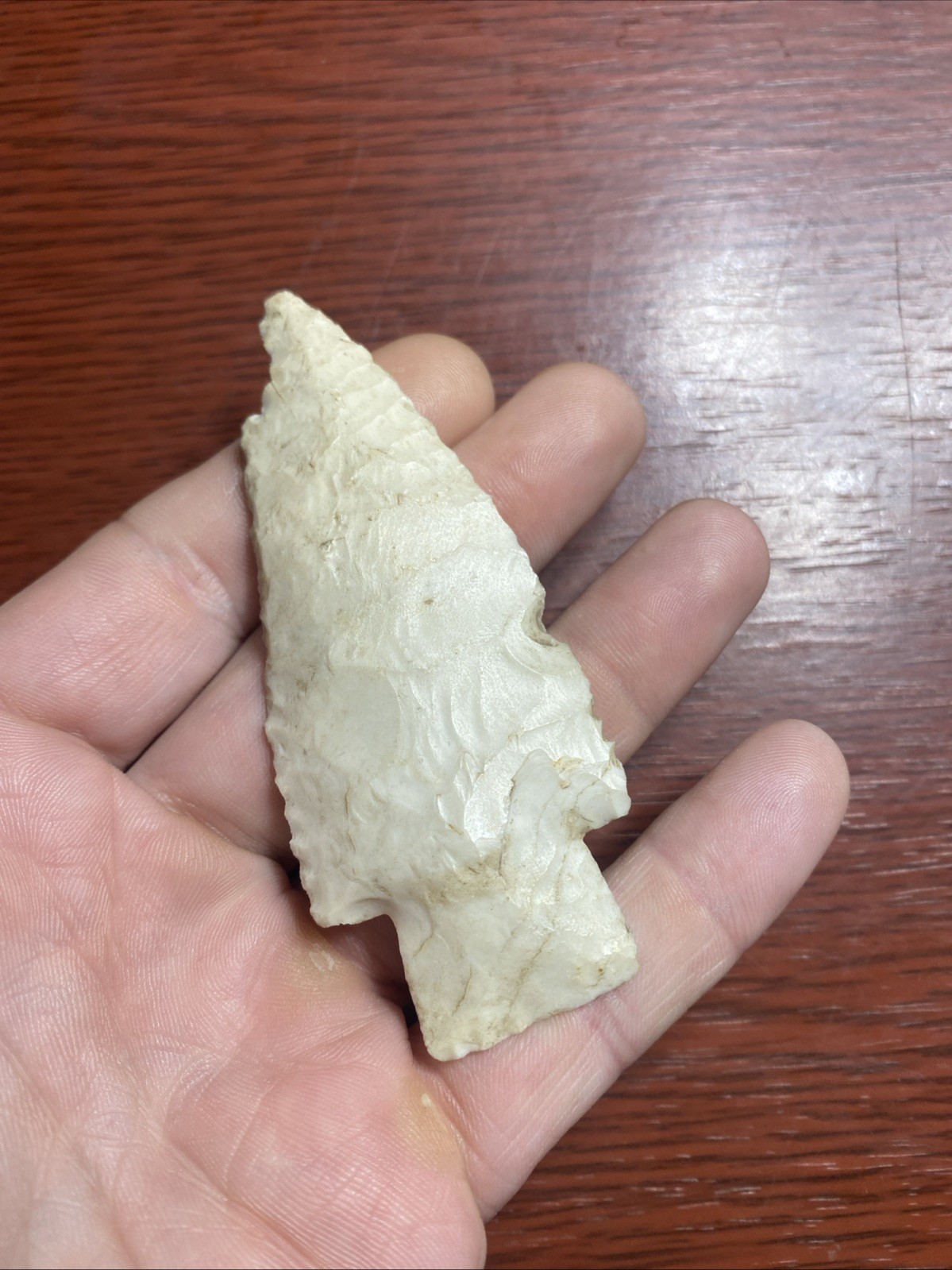 MLC s8277 3 1/2” Archaic Hardin Arrowhead Illinois Artifact