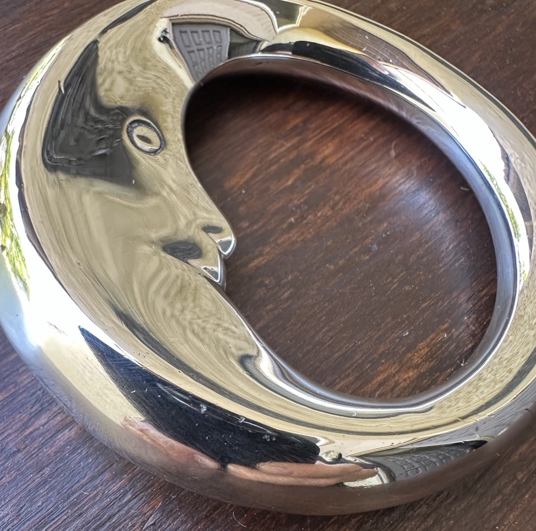 Tiffany & Co. Sterling Silver 925 Man In The Moon Celestial Baby Rattle - No Box