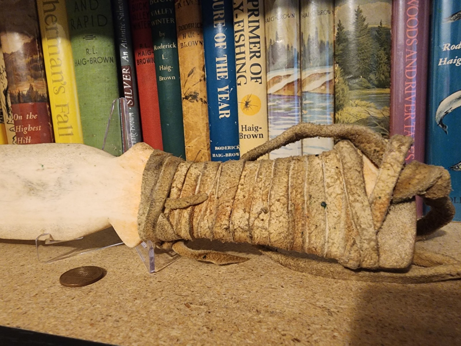 Early 20th Cent. Alaska Inuit Snow Cutting Knife Authentic Carved Blade