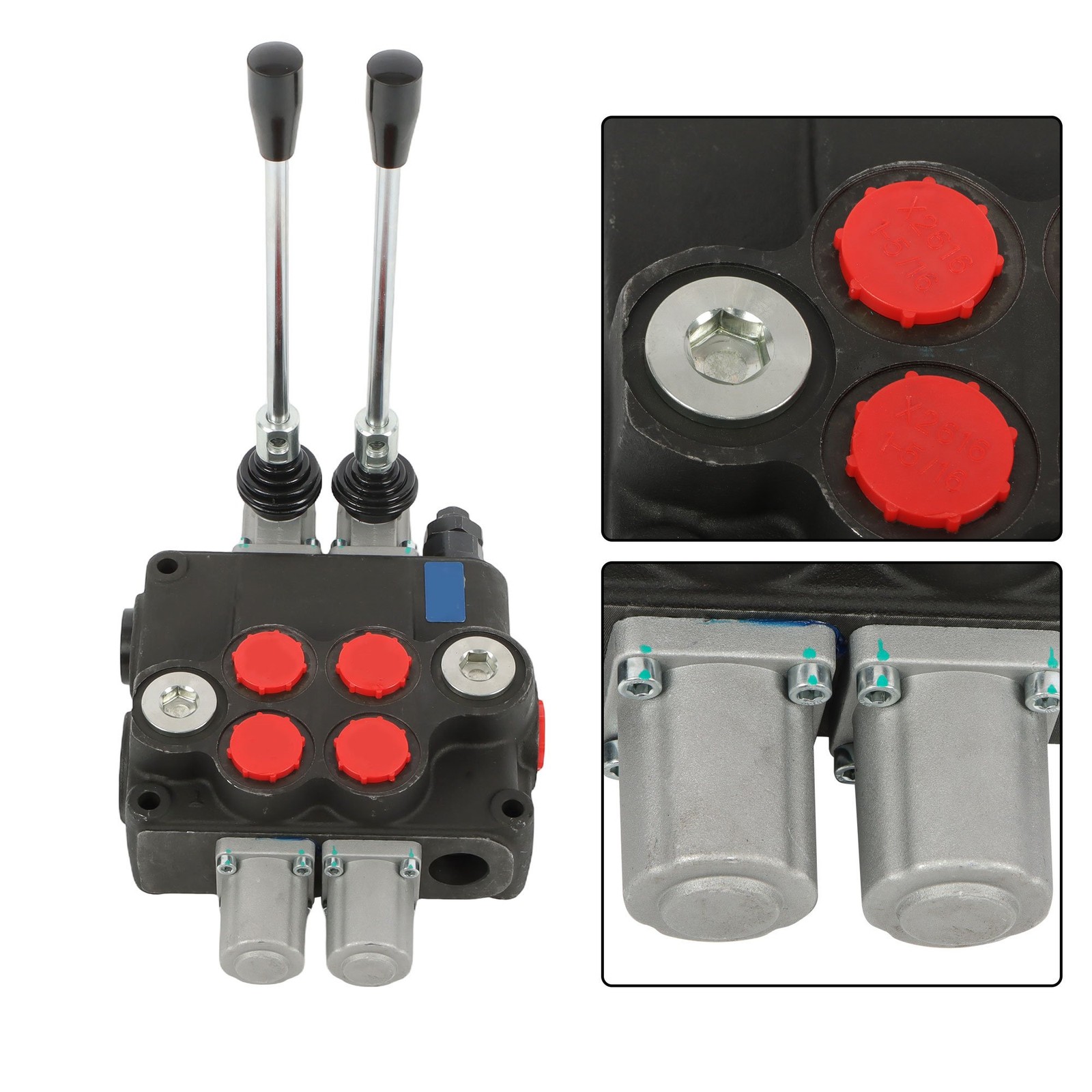 2 Spool Hydraulic Control Valve 32 GPM 3600PSI Open Center