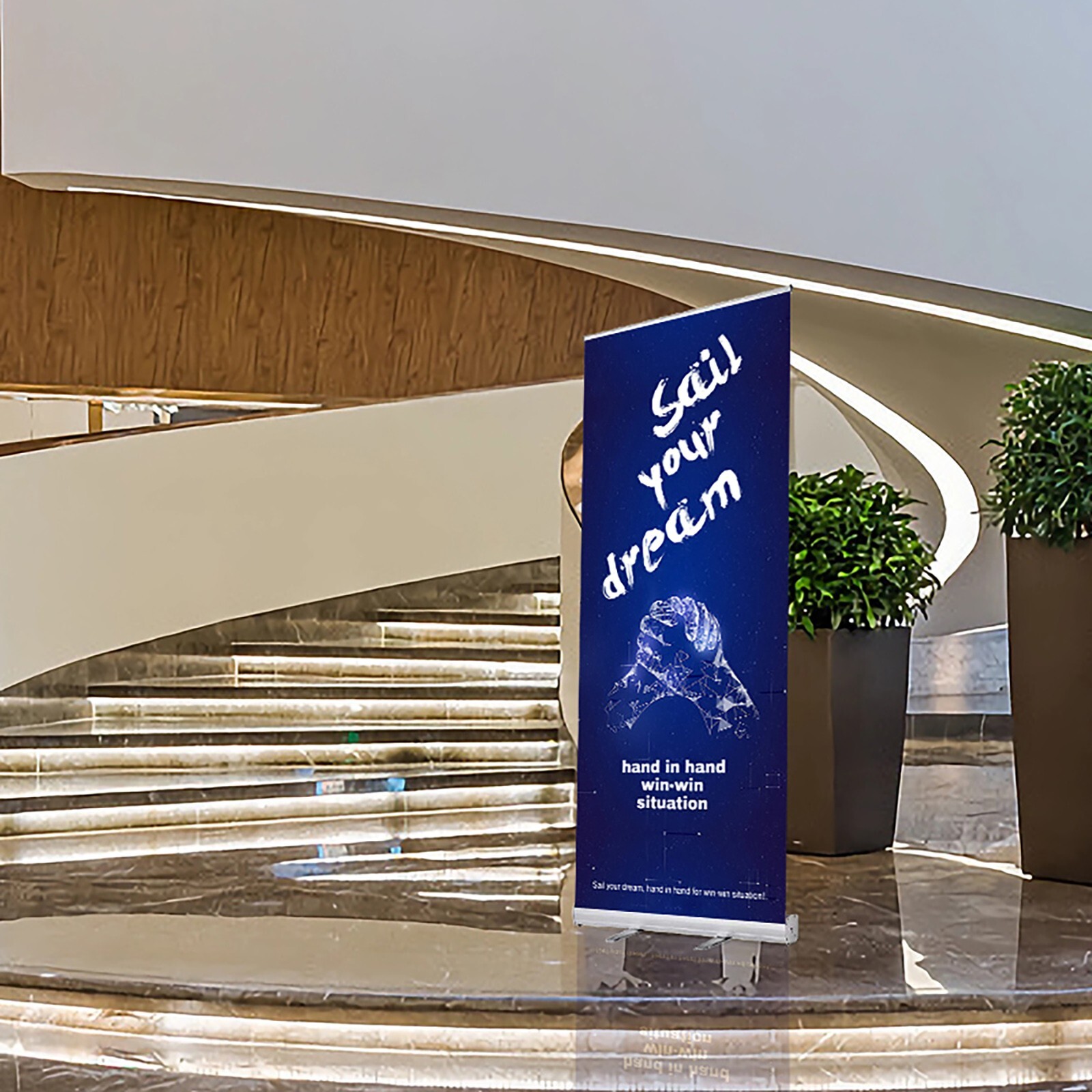 Custom Retractable Banner with Aluminum Frame For Events, Promotion Advertising