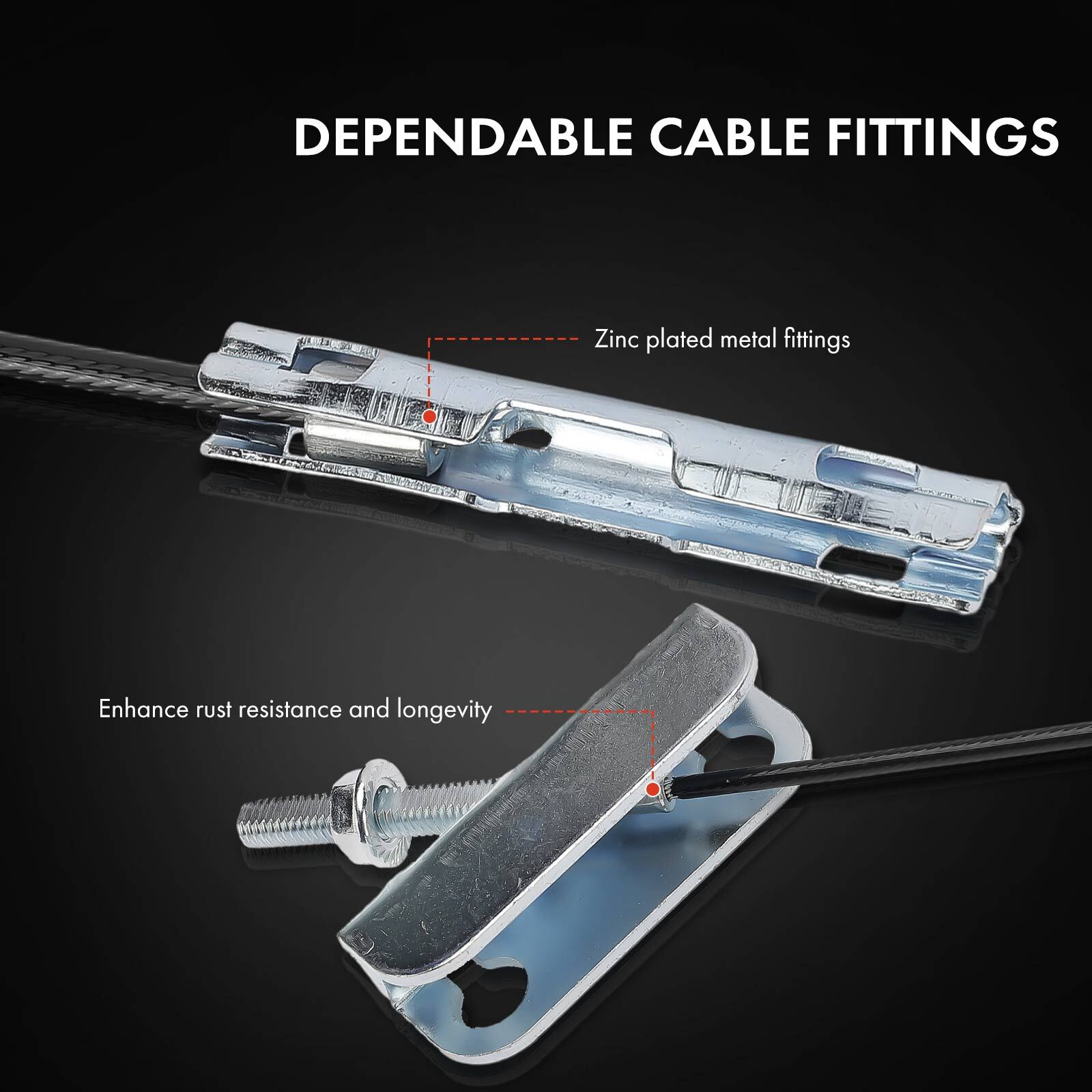 Intermediate Parking Brake Cable for Chevrolet Silverado 1500 GMC Sierra 1500