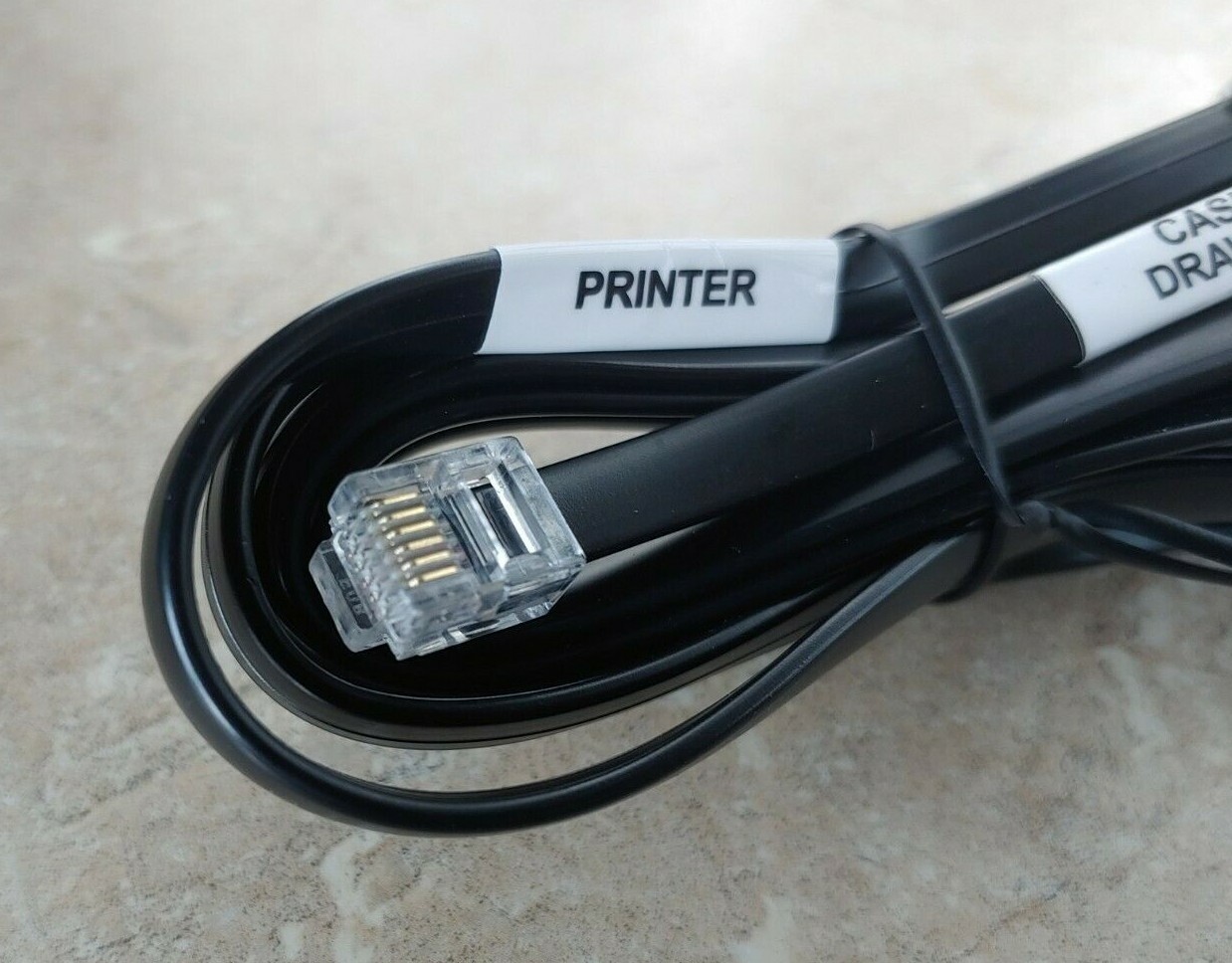Star 37969530 S1YE1Y-72 Black RJ12 Printer to Cash Drawer Cable Replace 37964350