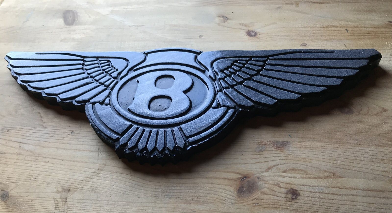 Bentley 3D routed carved wood bar pub sign car automotive Custom