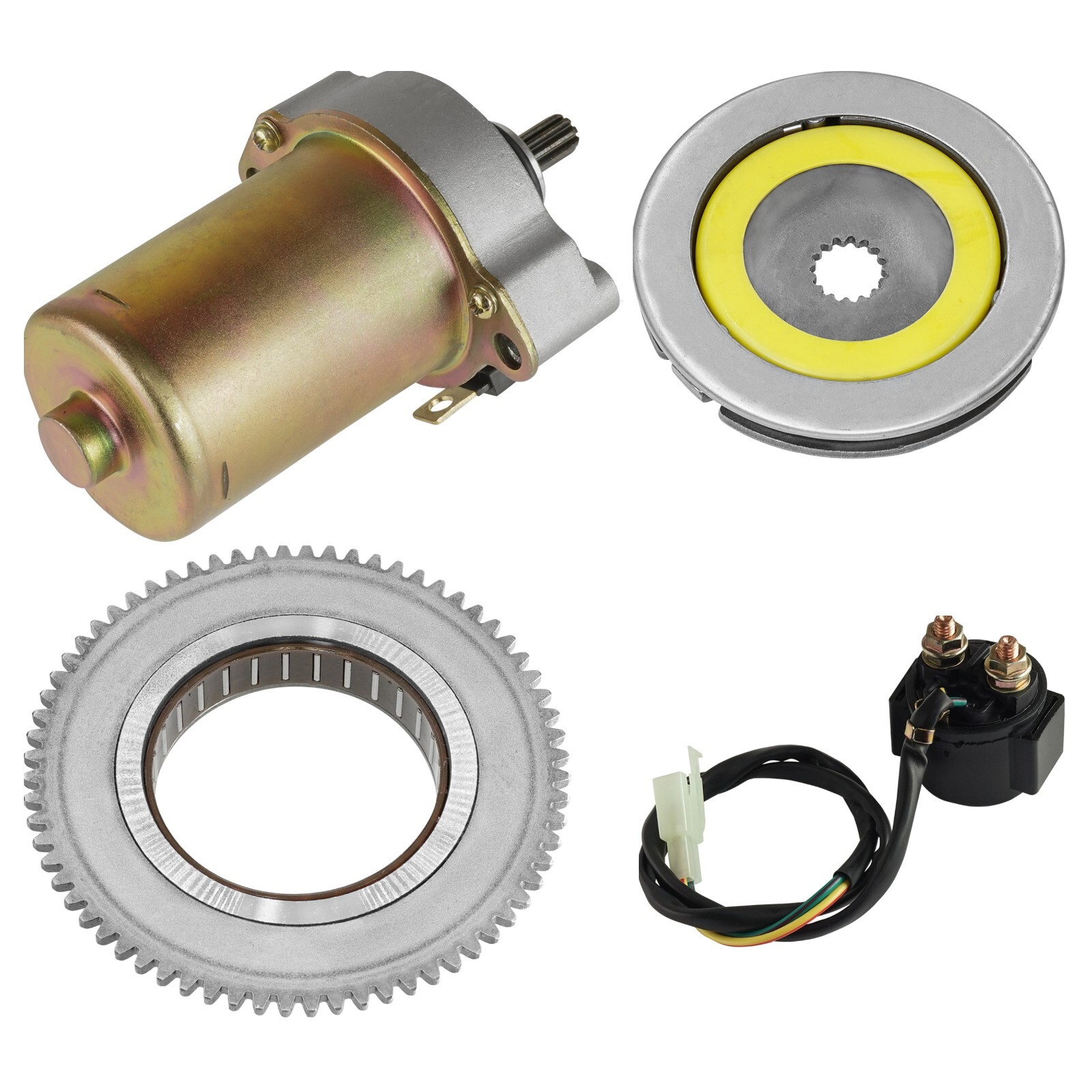 Starter Motor Clutch Sprag Idler Gear Kit For Yamaha Raptor 90 YFM90R 2009-2013