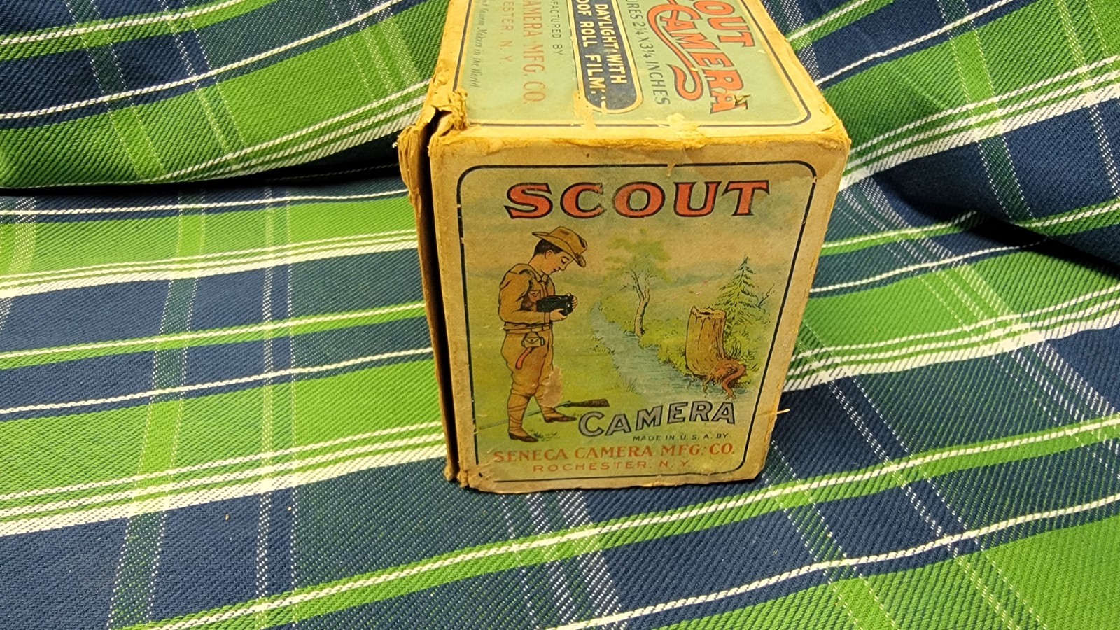 Vintage Seneca No. 2 Scout Camera in Original Box And Manual