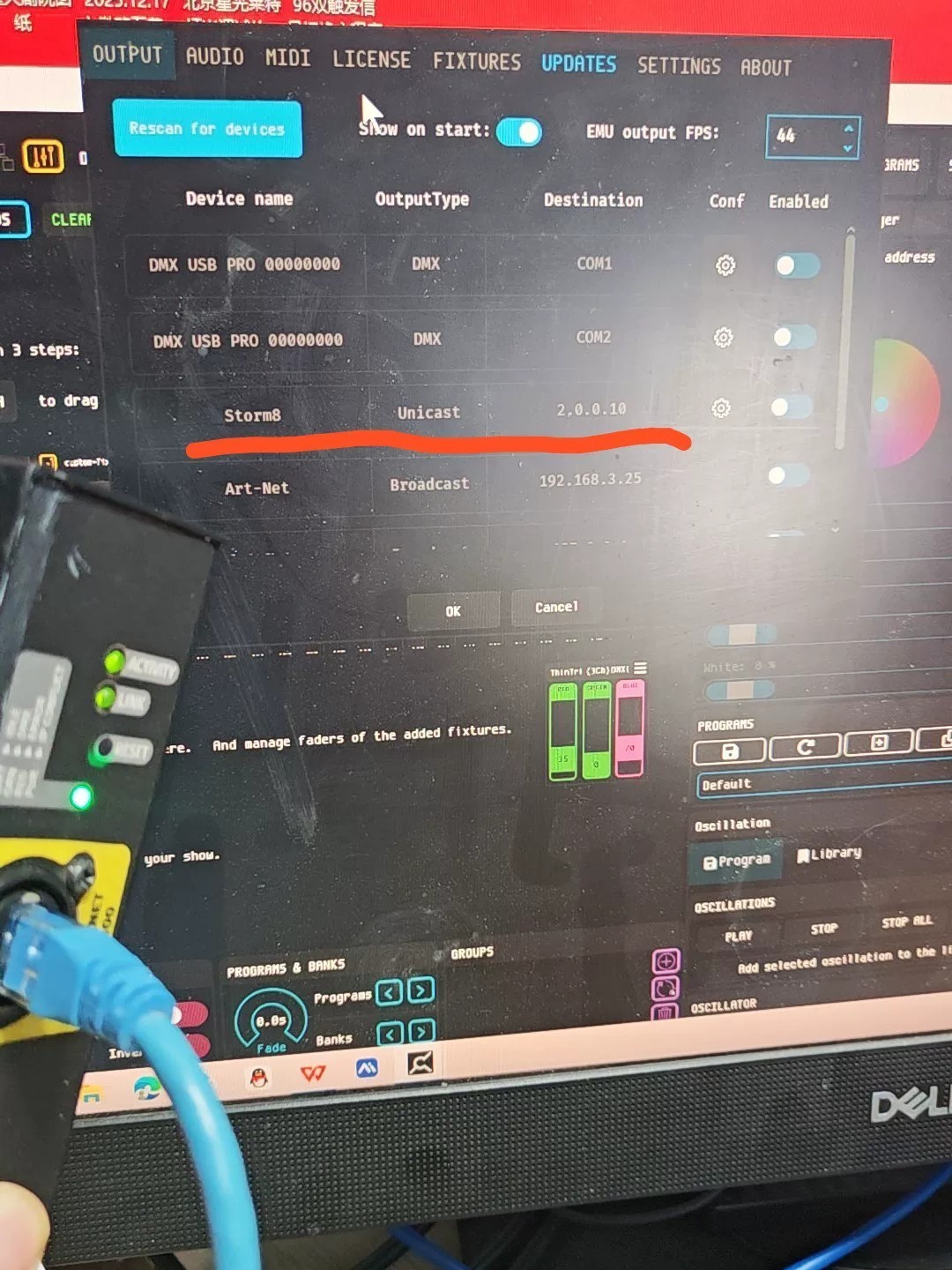 Enttec STORM 8 ArtNet sACN DMX512 Node and Gateway Tesk OK