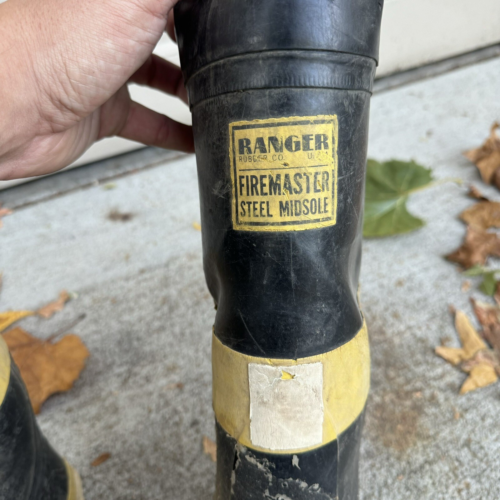 Vintage Ranger Rubber Co Firemaster Steel Midsole Insulated Boots Size 10.5? USA