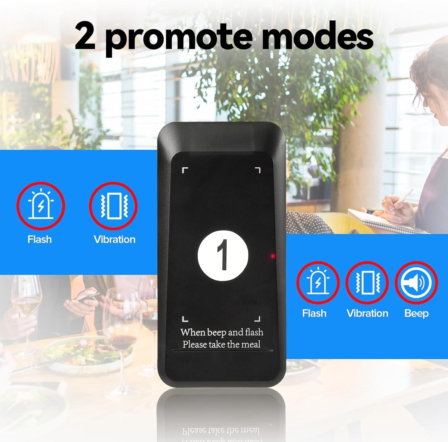 Retekess TD157 Restaurant Pager System 10 Pagers 984ft Range Wireless Buzzers