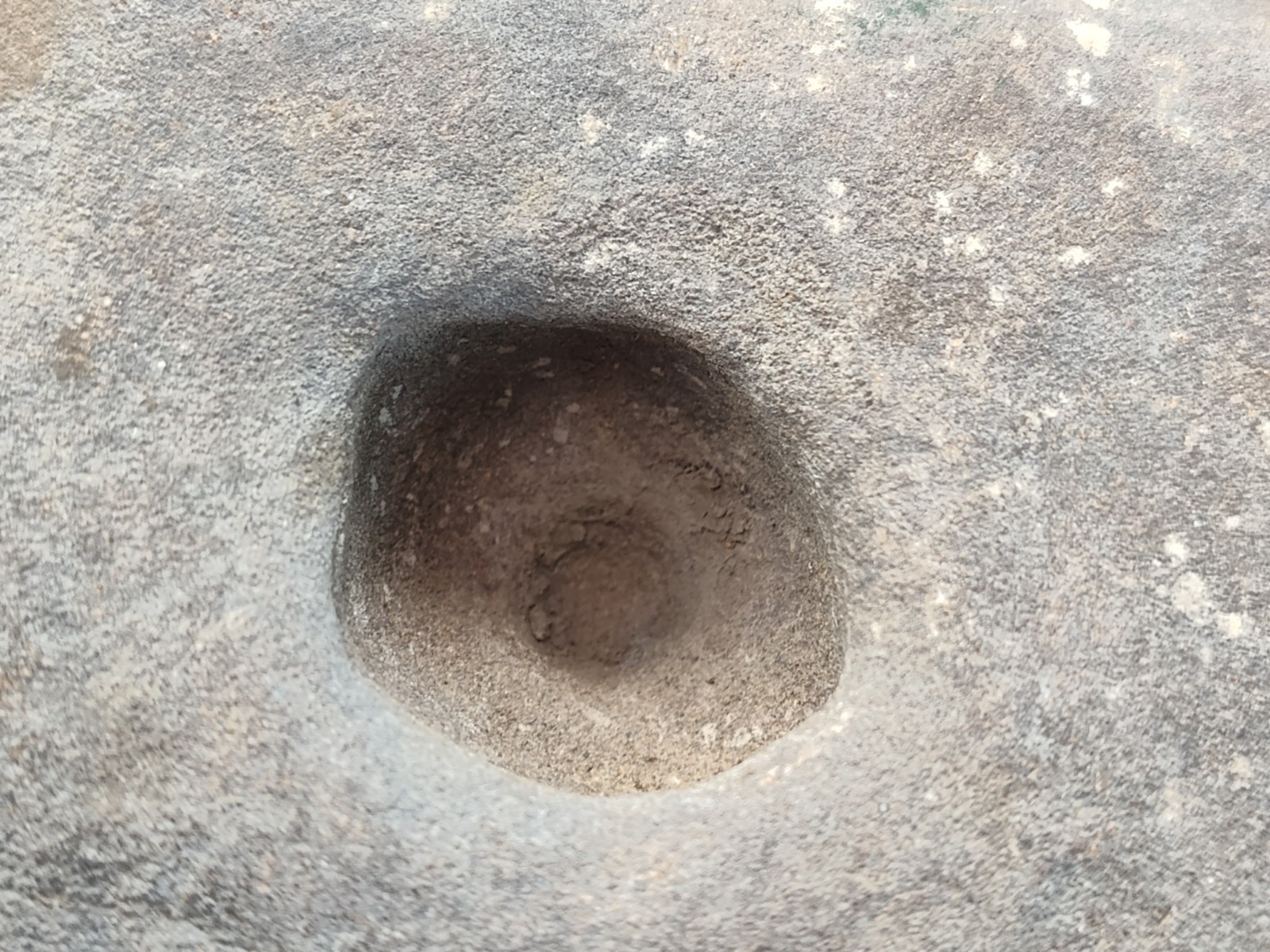 Indian Artifacts Fire Starting Stone Base Mortar Pre 1600