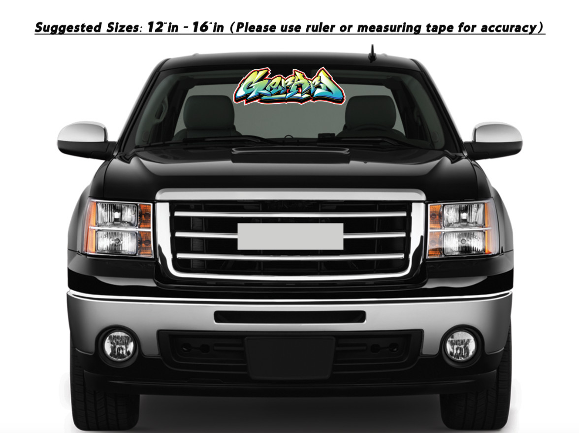 Custom Personalized Vinyl Graffiti Name Decal Sticker | Car Window Tumbler Wall