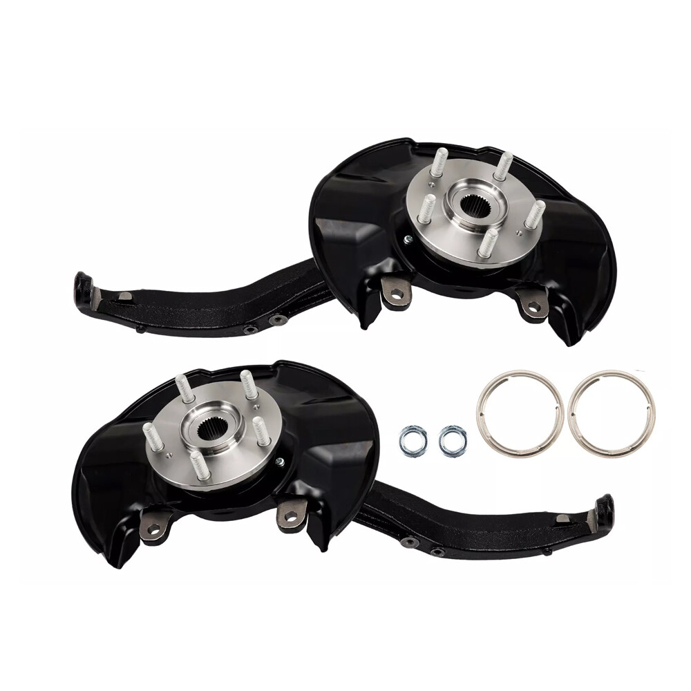 Pair For 2008-12 Honda Accord 2.4L 3.5L Front Wheel Bearing Hub Knuckle Assembly