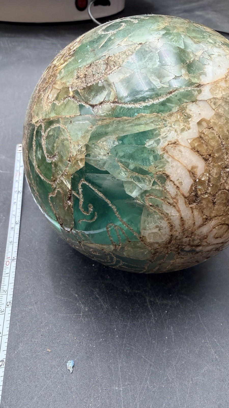 Pre Maya Fluorite Sphere From Tula Hidalgo Mexico