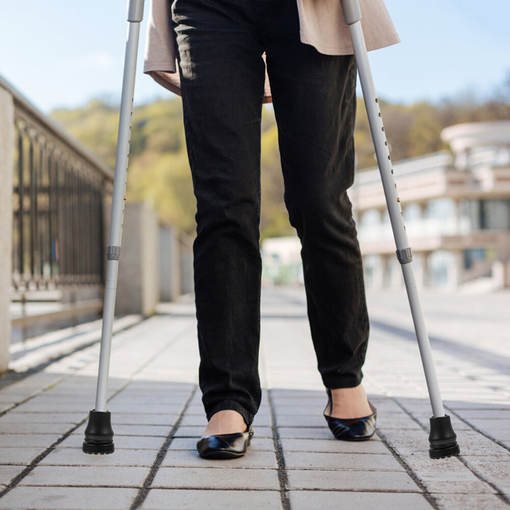 2 Pcs Cane Tips 3/4 Inch Heavy Duty Cane Tips Anti Slip TPR FReplacement NEW