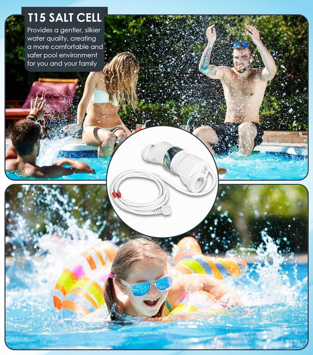 T-CELL-15-SWP Salt ChIorination Cell Replacement for Hayward TurboCell T-15