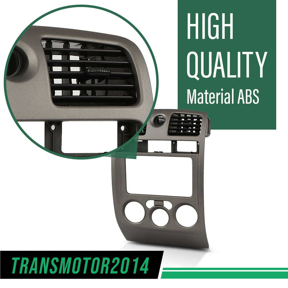 Fit For 2004-2012 Chevy Colorado GMC Canyon Center Dash Radio Vent Bezel Gray