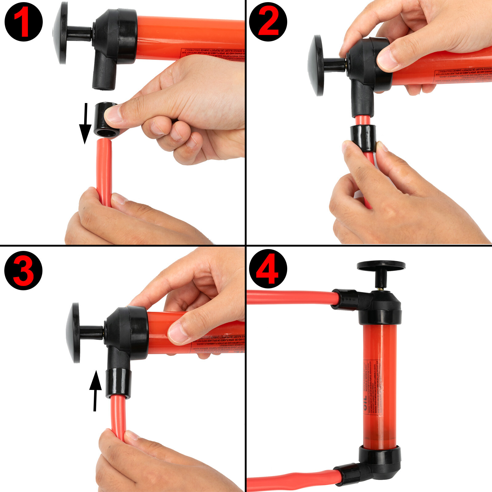 Siphon Fluid Extractor Pump Manual Suction Oil Fuel Transmission Transfer Hand A