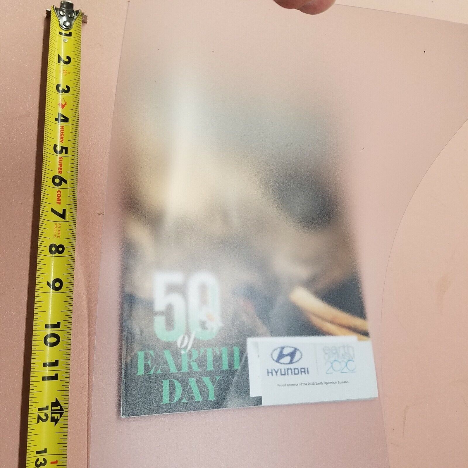 .018" x 8-7/8" x 27" CLEAR FROSTED TEXTURED LIGHT DIFFUSING PLASTIC SHEETS, NEW