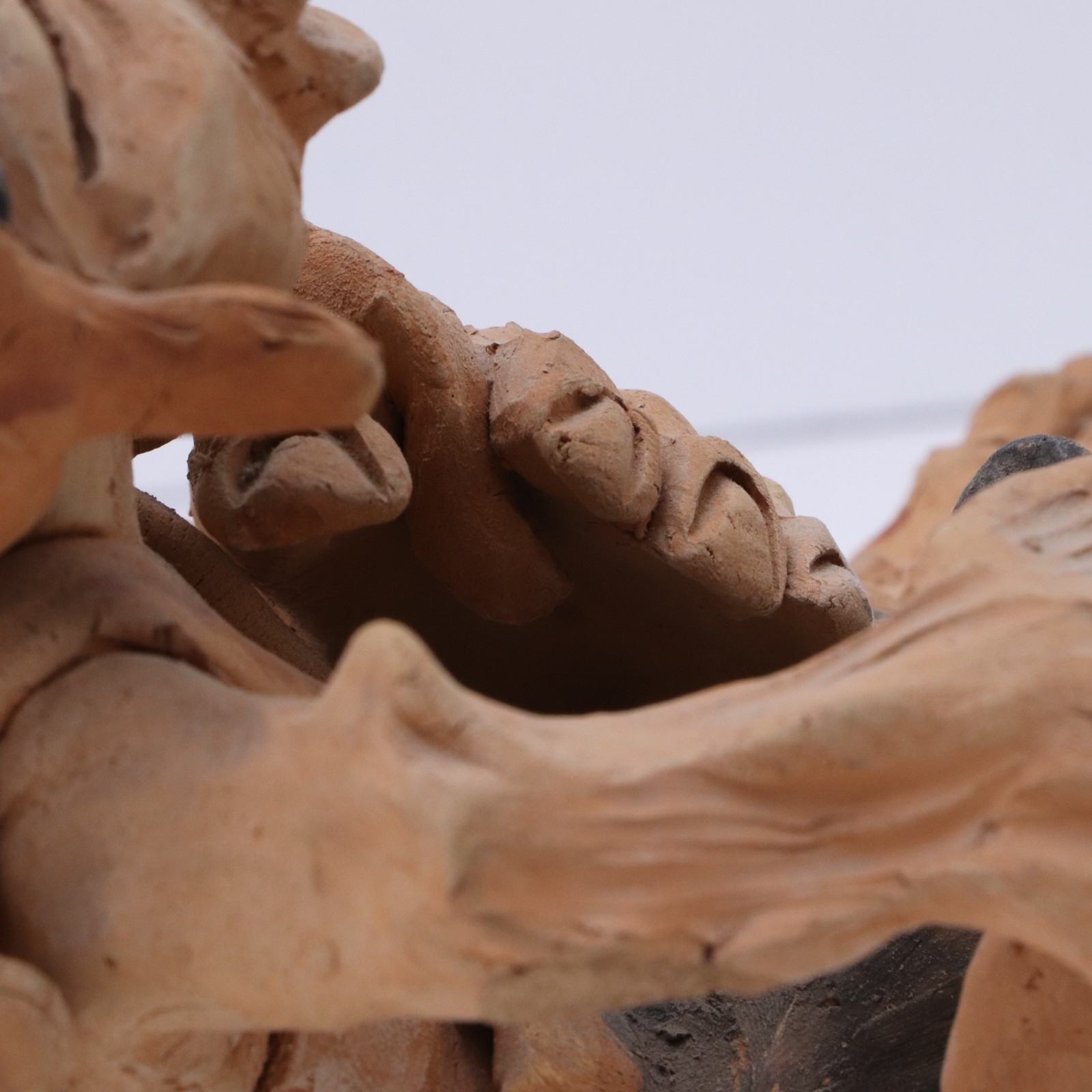 Quechuan Edilberto Merida Cusco Peru Sculpture Peruvian Folk Art Clay Pottery