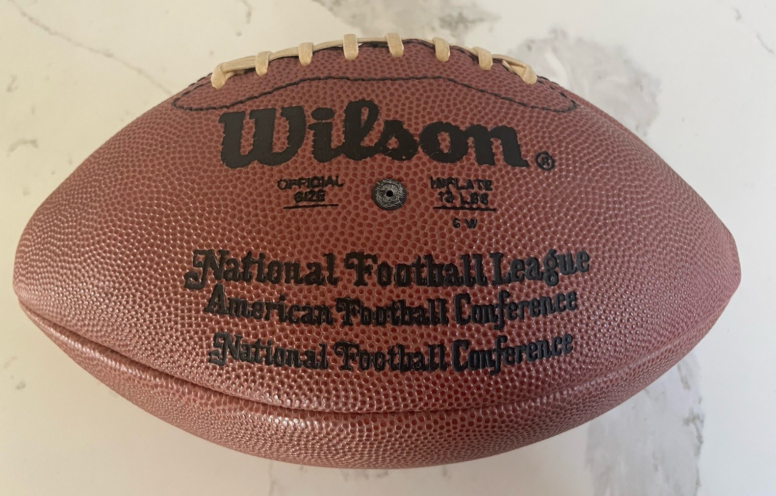 Gale Sayers Signed Official 75th Anniversary Leather Game Football