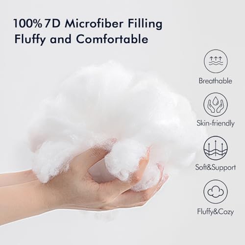 Pack of 18x18 Outdoor Pillow Inserts, Outdoor Throw Pillows Water 18x18 Inch 2