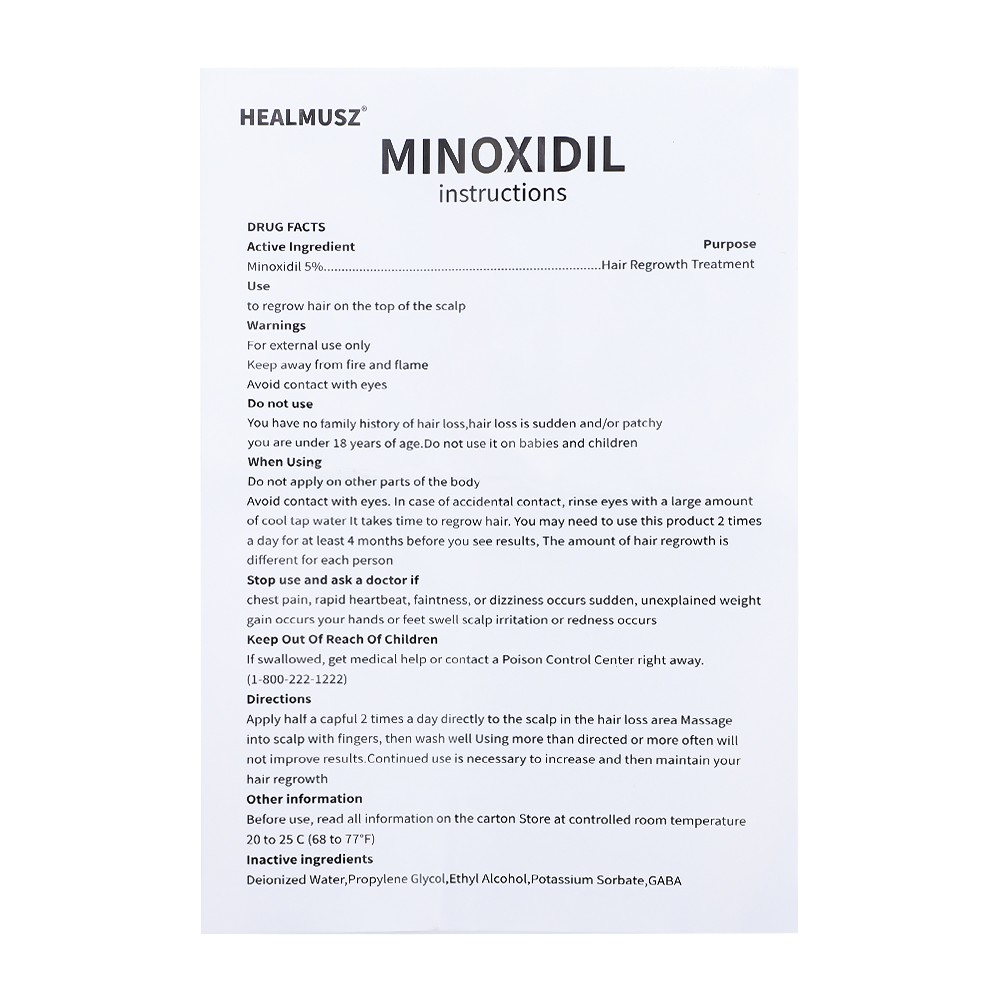 2 Pack Minoxidil 5% Extra Strength Men Hair Regrowth Treatment 2 Month Supply