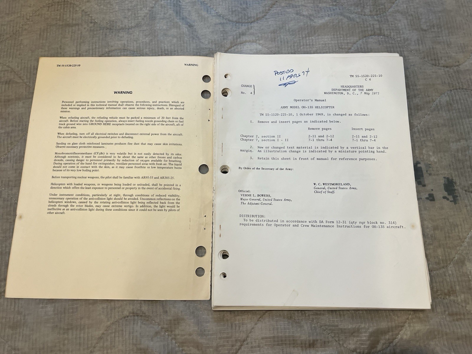 Bell Helicopter OH-13S Sioux Operater’s Flight Manual - October 1969 - Bell 47