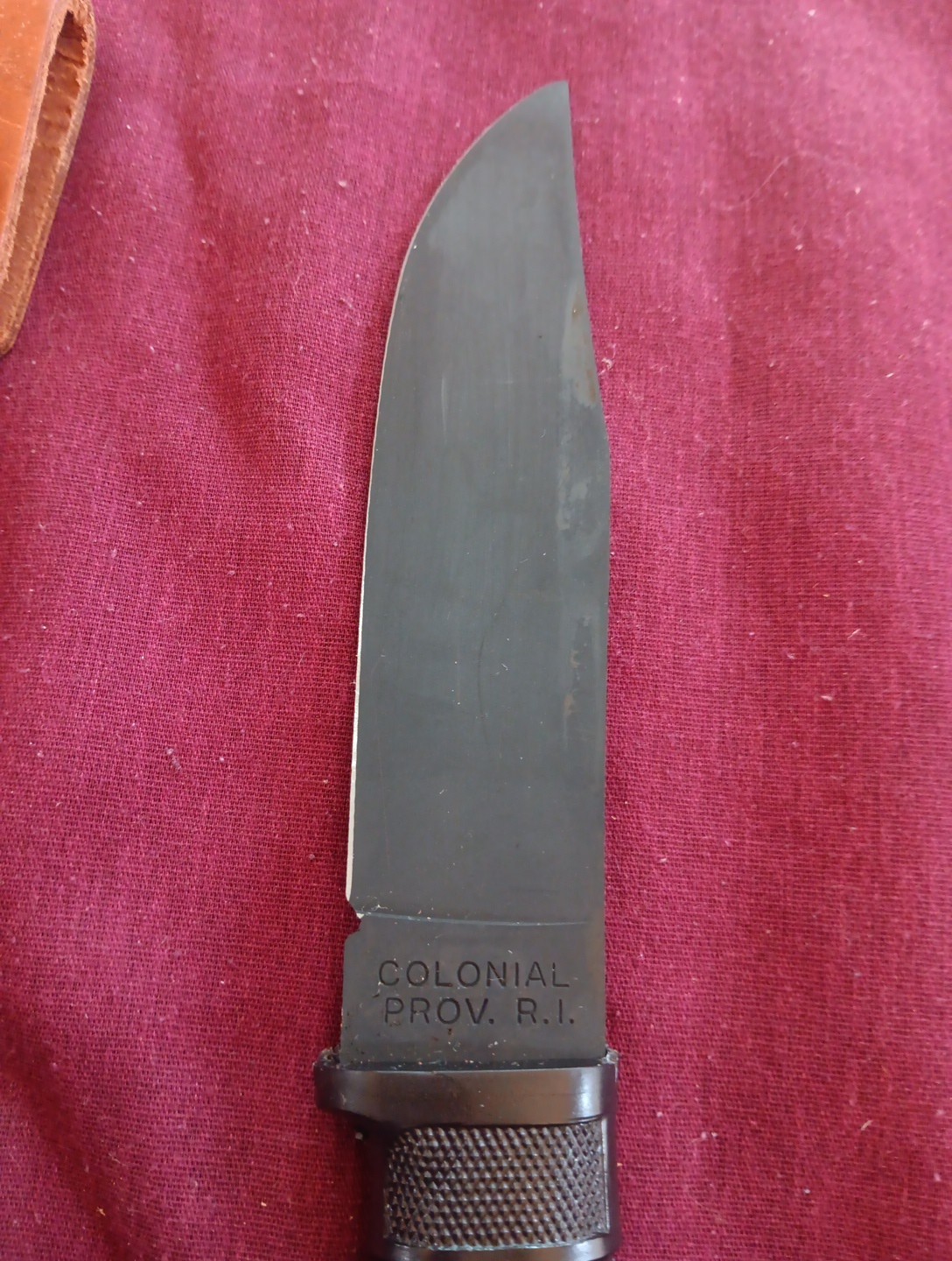 WWII US Navy USN Mark 1 Fighting Knife Colonial W/Scabbard Providence, RI Remake