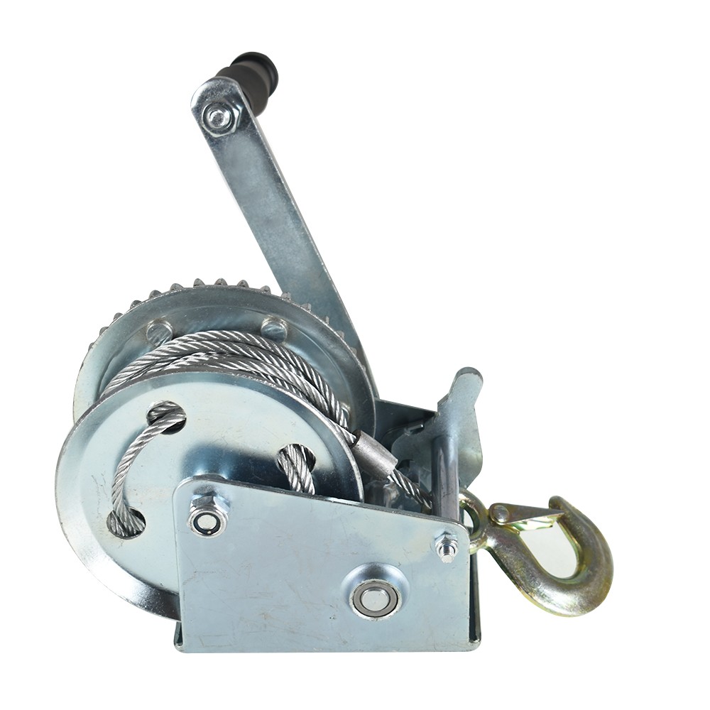 1600lbs Hand Winch Boat Winch Hand Crank Winch With 32ft Cable Manual Winches
