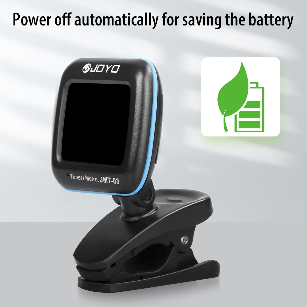 JOYO Guitar Tuner Digital Clip-On Electronic Tuner Metronome with Color Display