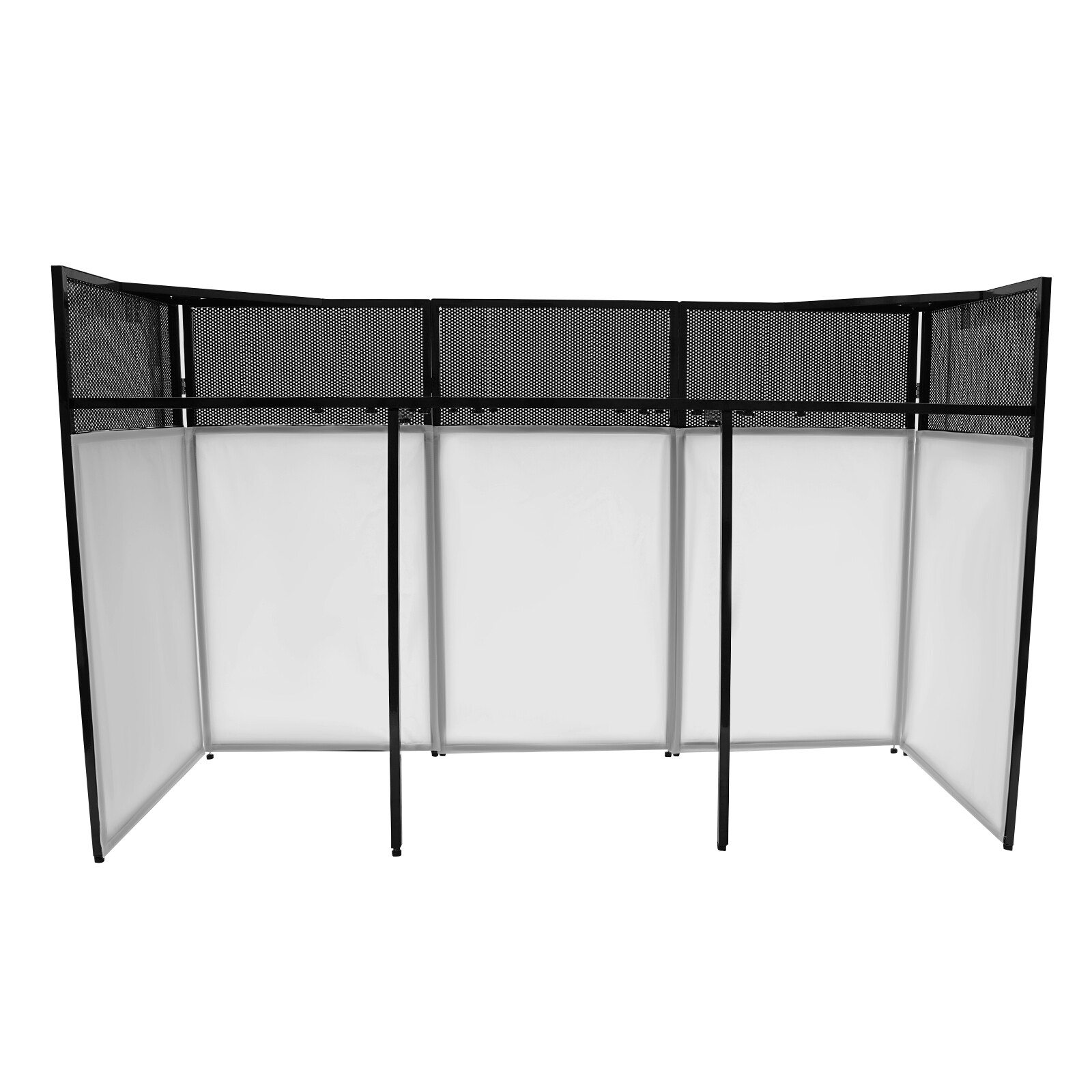 DJ Booth Table Adjustable Free Standing DJ Booth Stand Foldable 20kg/44lbs