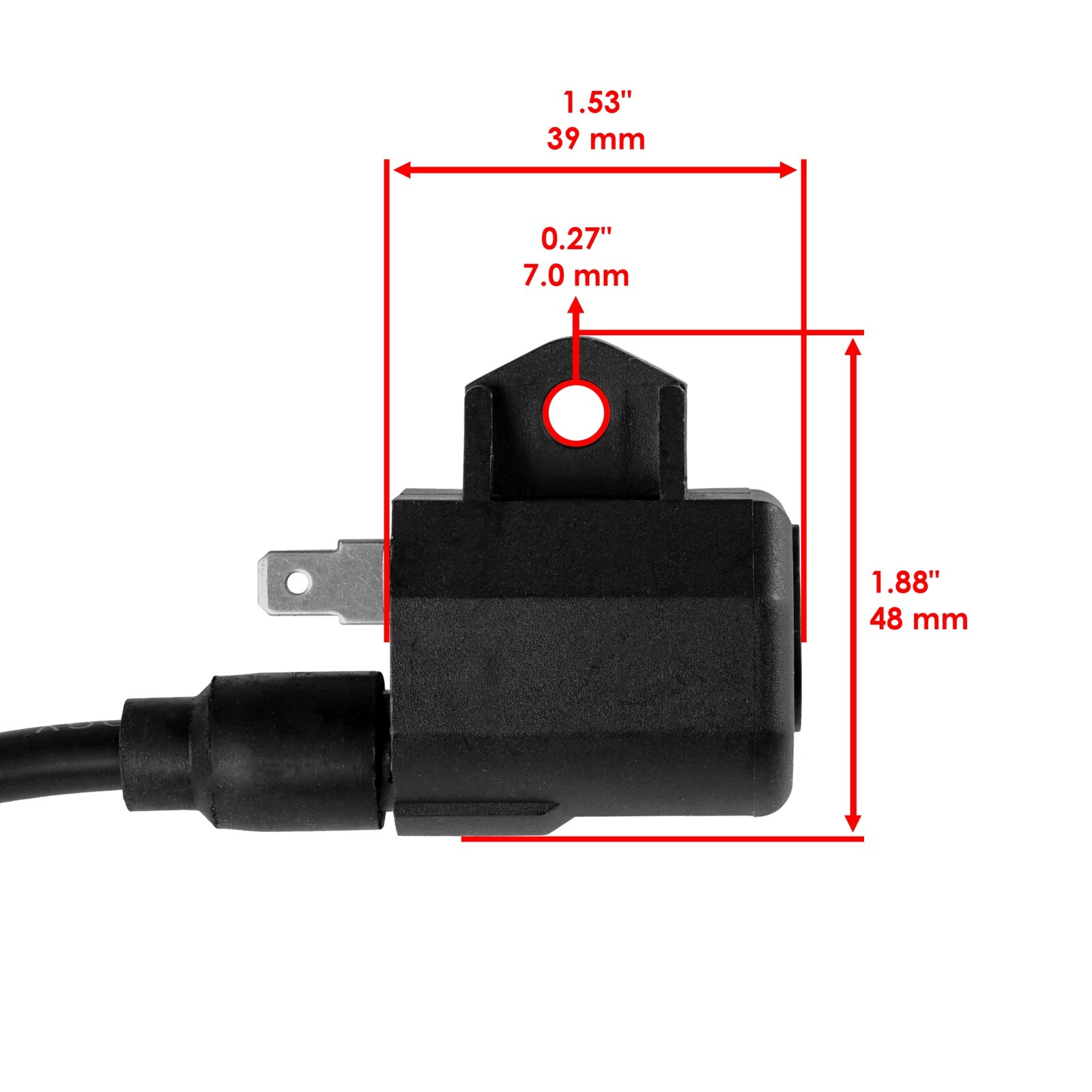 Ignition Coil with Spark Plug Boot Cap for Polaris Ranger 500 2004-2006 2009