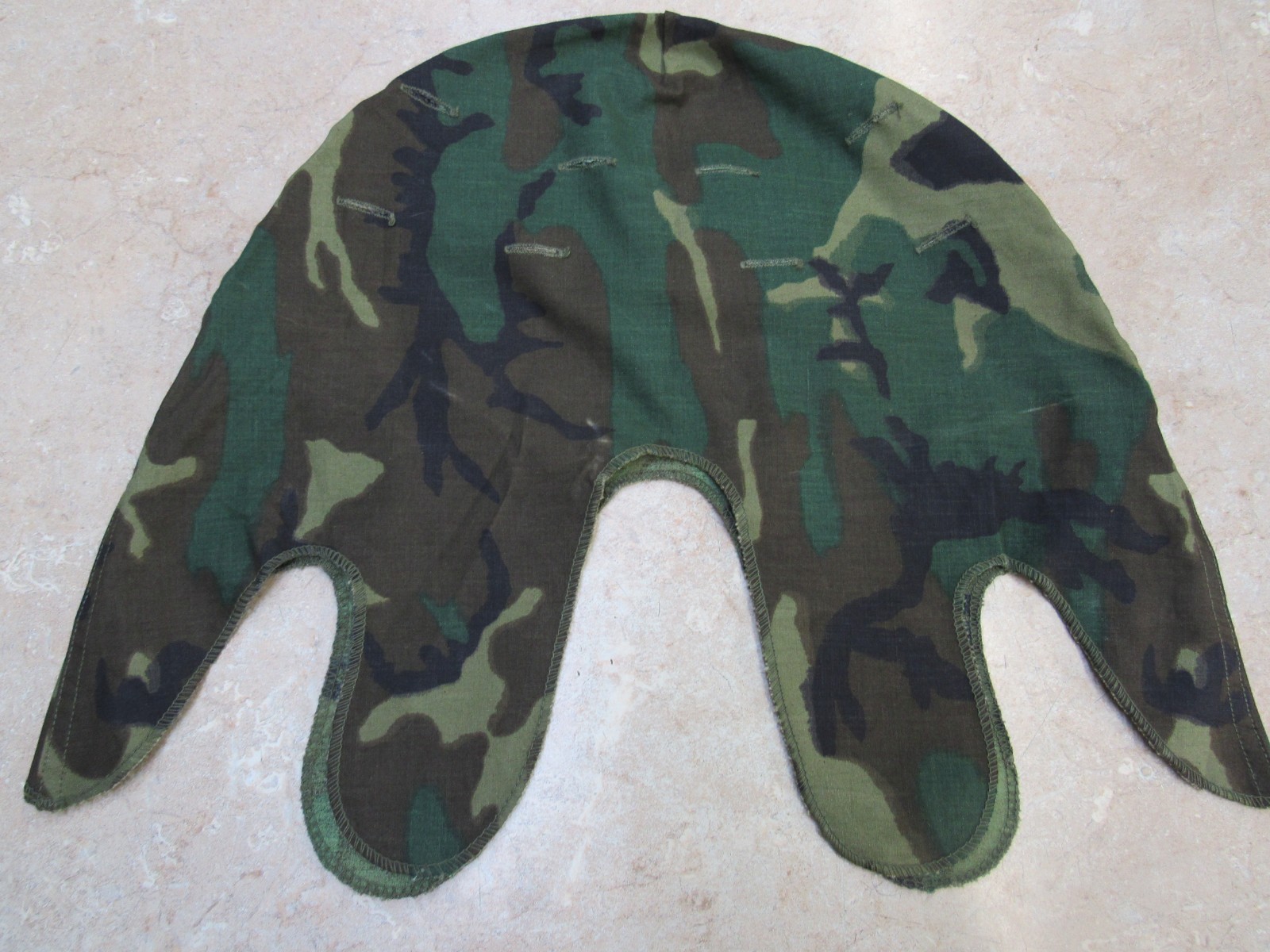 US Vietnam Era M1 Helmet Cover Erdl Woodland Camouflage Dated 1969 Original