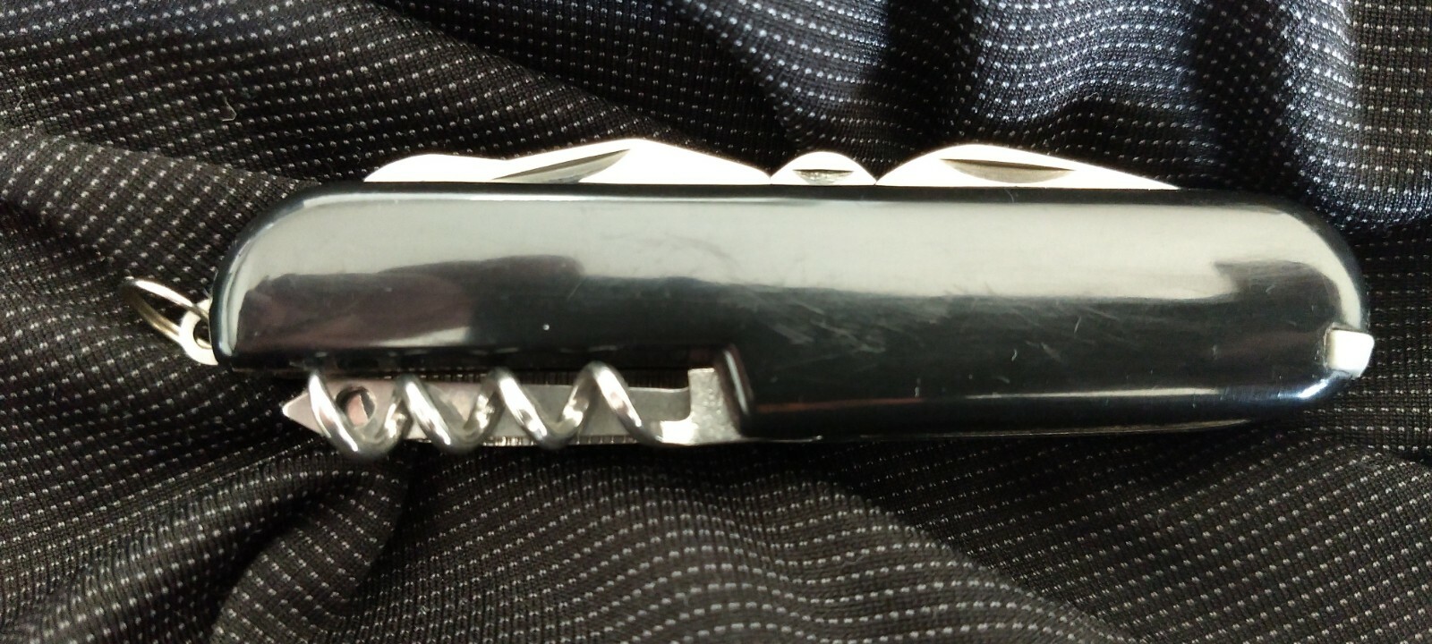 Black Swiss Scout Camping Knife Pocket Multi Tool - Free Same Day Shipping!