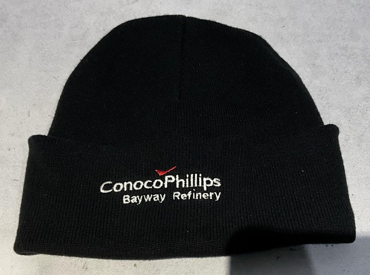 Conoco Phillips Bayway Refinery Black Knit Winter Hat