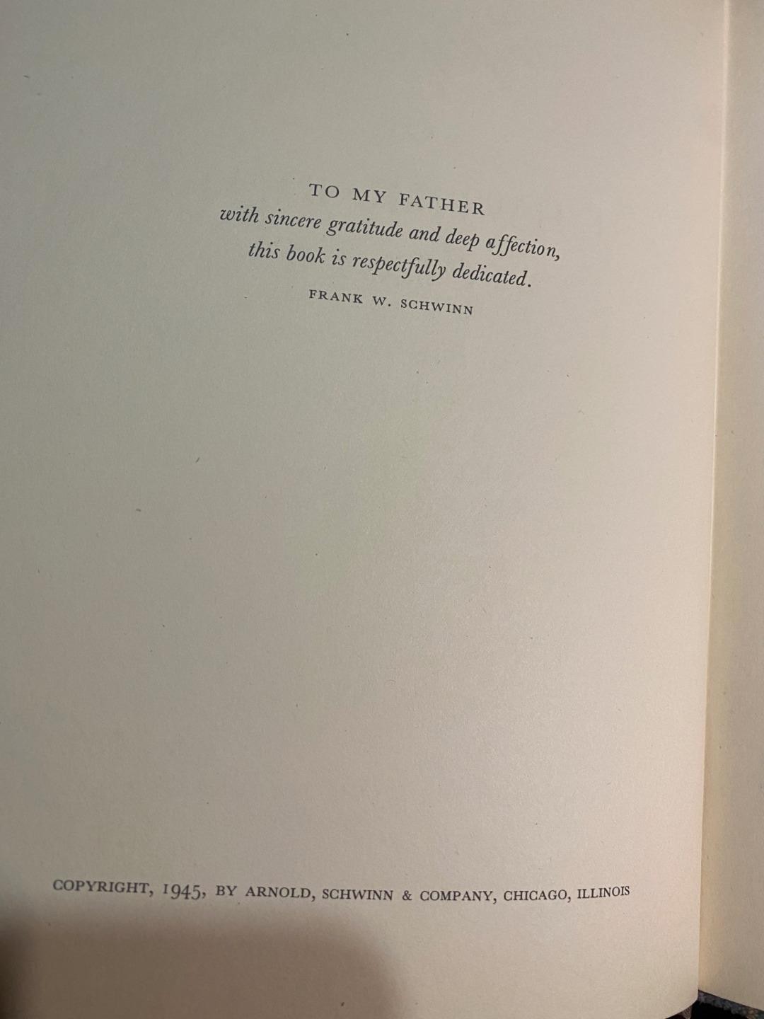 NOS original 50 YEARS OF SCHWINN BUILT BICYCLES book 1895-1945